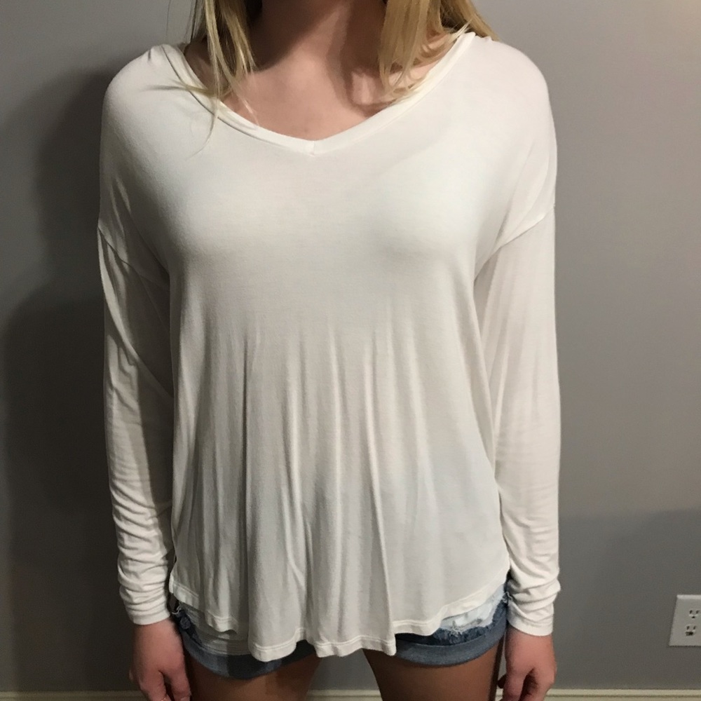 Long sleeve white shirt